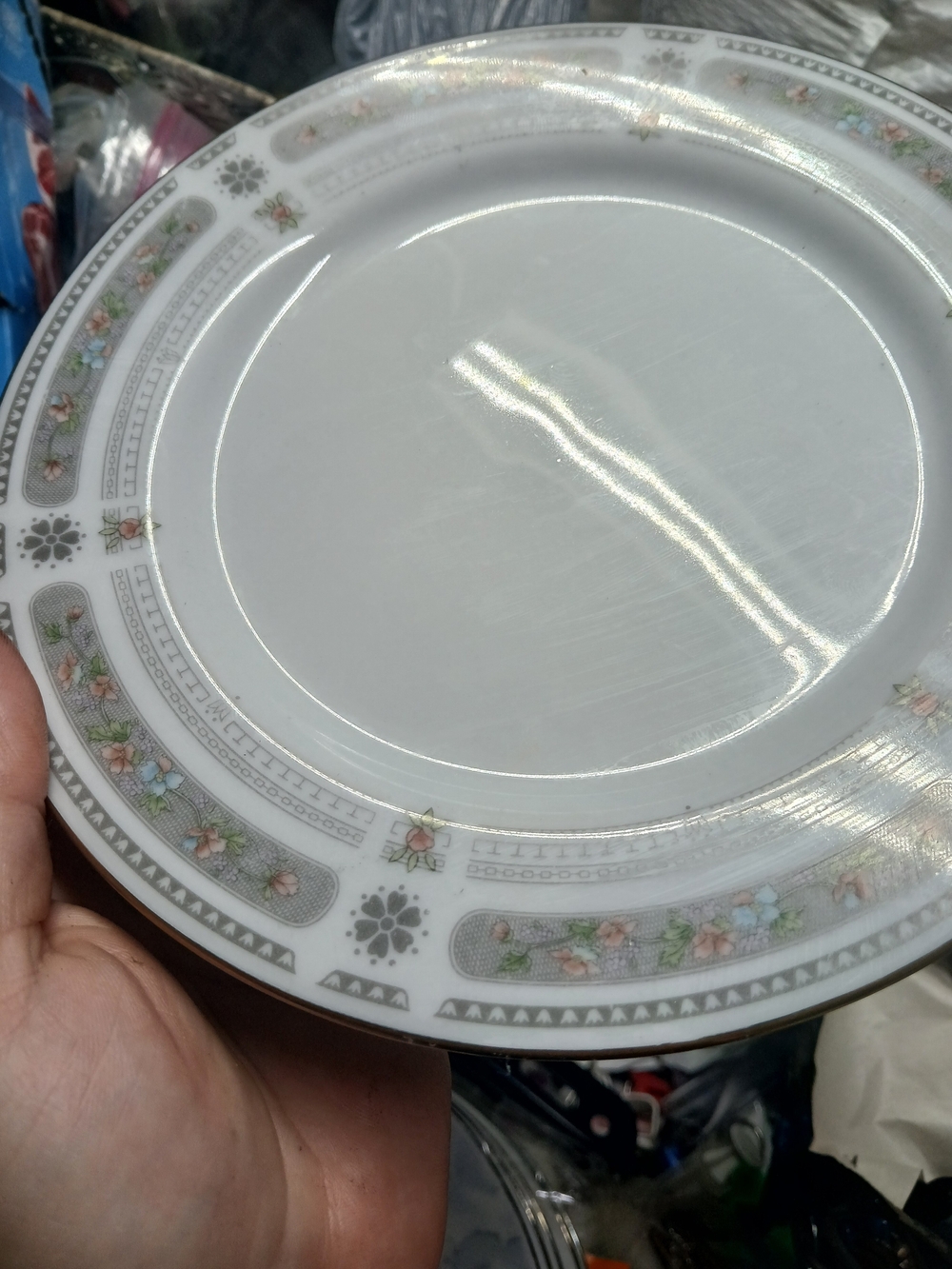 International China "Illusion" porcelain plate from the Brighton Collection 8"
